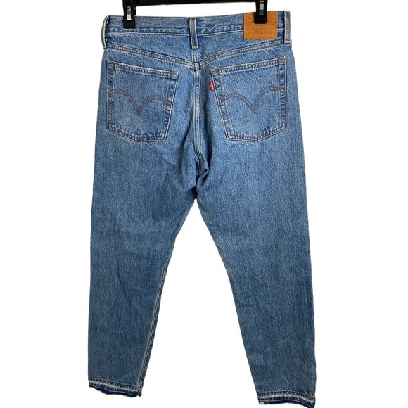 Levi’s premium women’s wedgie hidden button fly tapered‎ jeans 29 - Picture 2 of 8